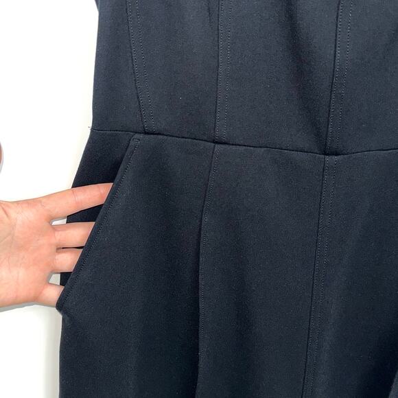 NWT Spanx Black Ponte Corset Perfect Collection Jumpsuit Size M Tall - Picture 10 of 16